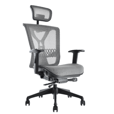 BM 9550 sillón ejecutivo de respaldo alto con cabecera ajustable, respaldo y asiento en malla, con brazos