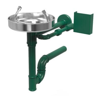 GC-310-C Lavaojos de pared galvanizado