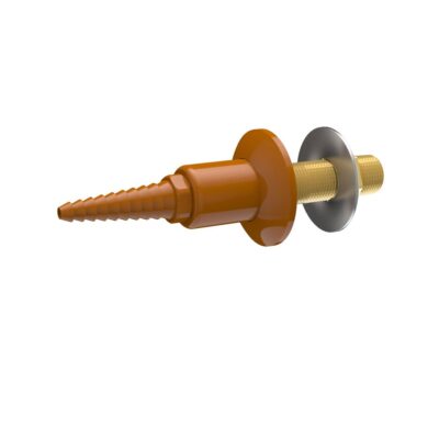 L020WSA Brida montada en panel con extremo recto de manguera de diez dientes