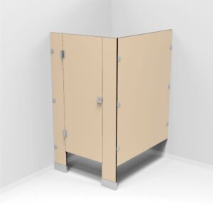 '-MAM M1D-6 Mampara 1 división 100cm frente 150cm fondo, acabado solido fenólico