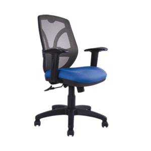 BM 2000 N silla operativa respaldo medio, respaldo en malla, base de nylon