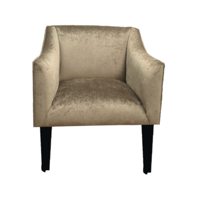 BM S 551 sofá de una plaza tapizado con patas de madera