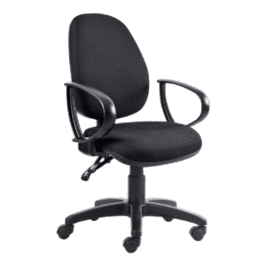 CS 60 silla operativa respaldo alto, con brazos, tapizado en tela